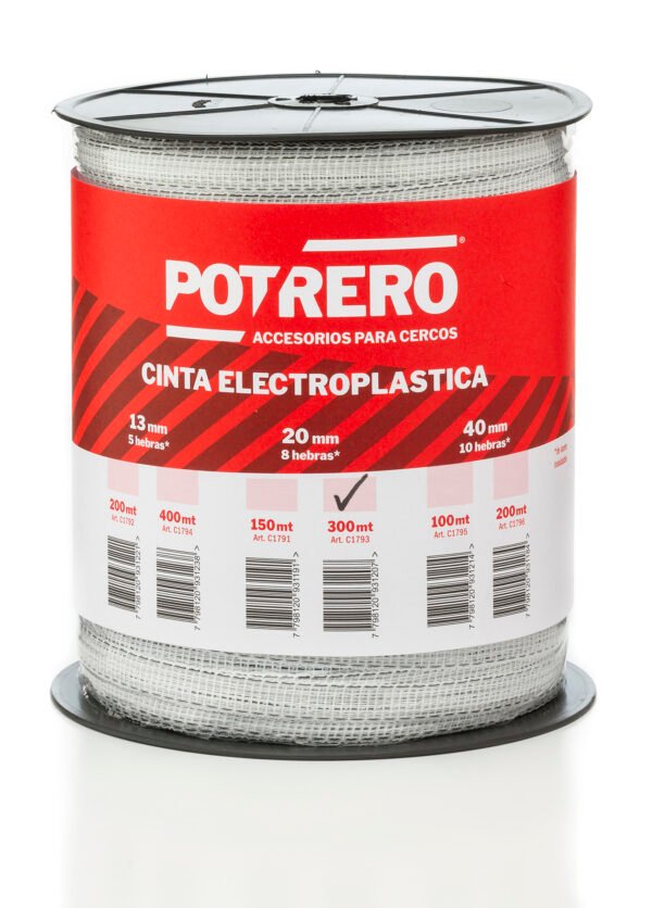 CINTA ELEC POTRERO TURBO 20MM 300 MTS